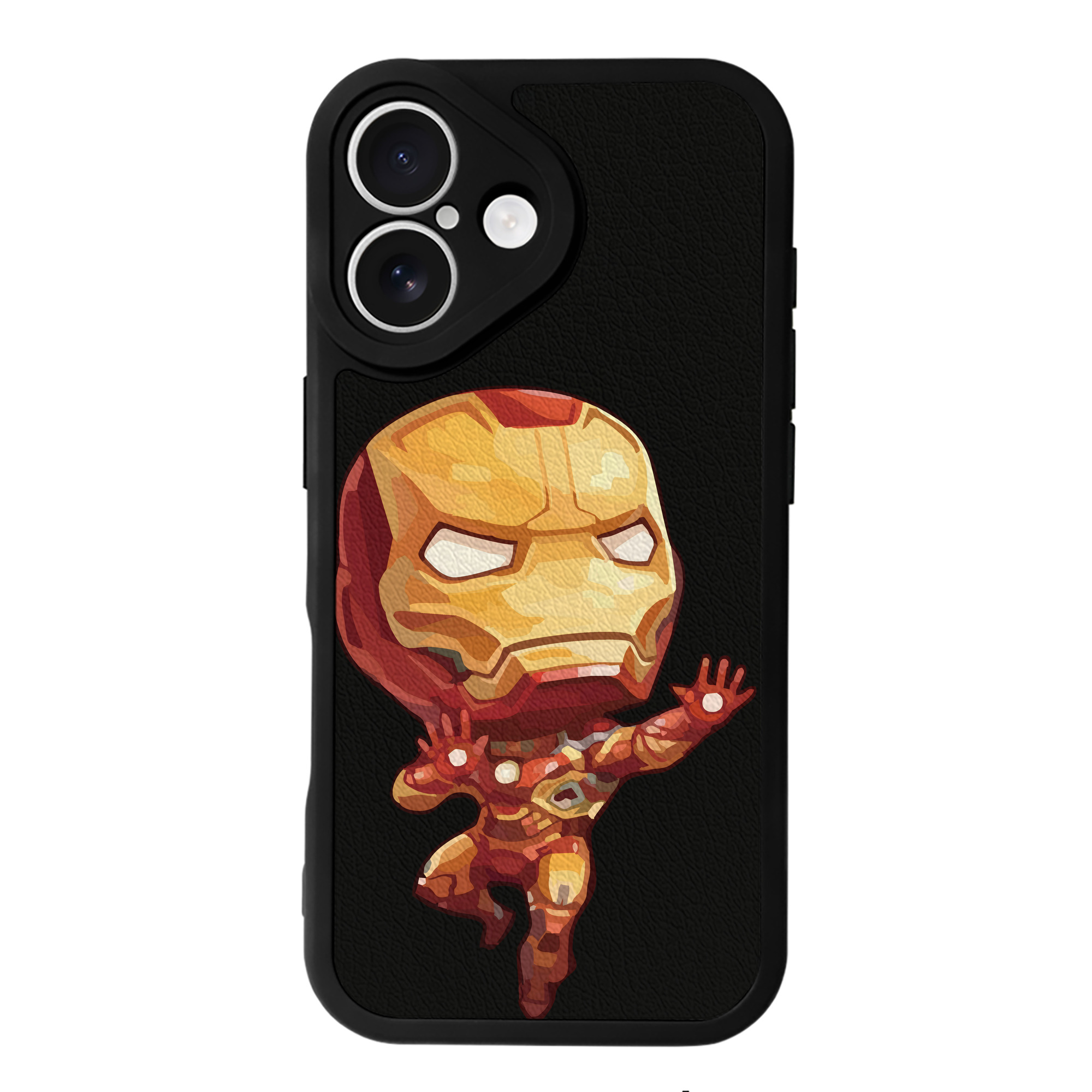 （画像用） アベンジャーズ The Avengers 【iPhone 16シリーズ対応】シリコンスマホケース（レザー調） 材質：シリコン